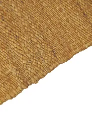 Teppich LUNIA Senfgelb 80 x 150 cm Jute_846339