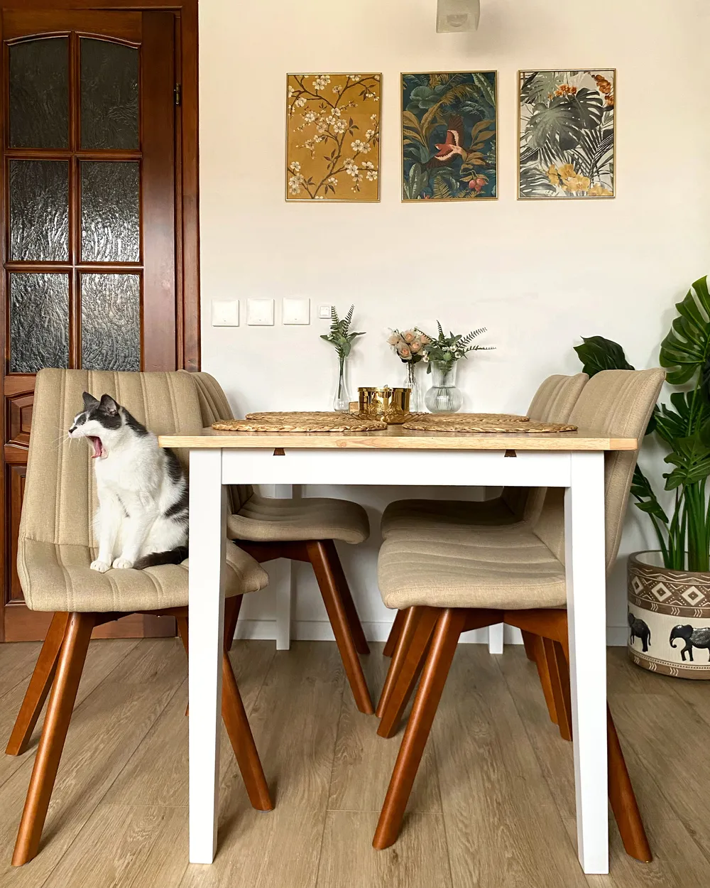 Set of 2 Dining Chairs CALGARY Sand Beige_871199