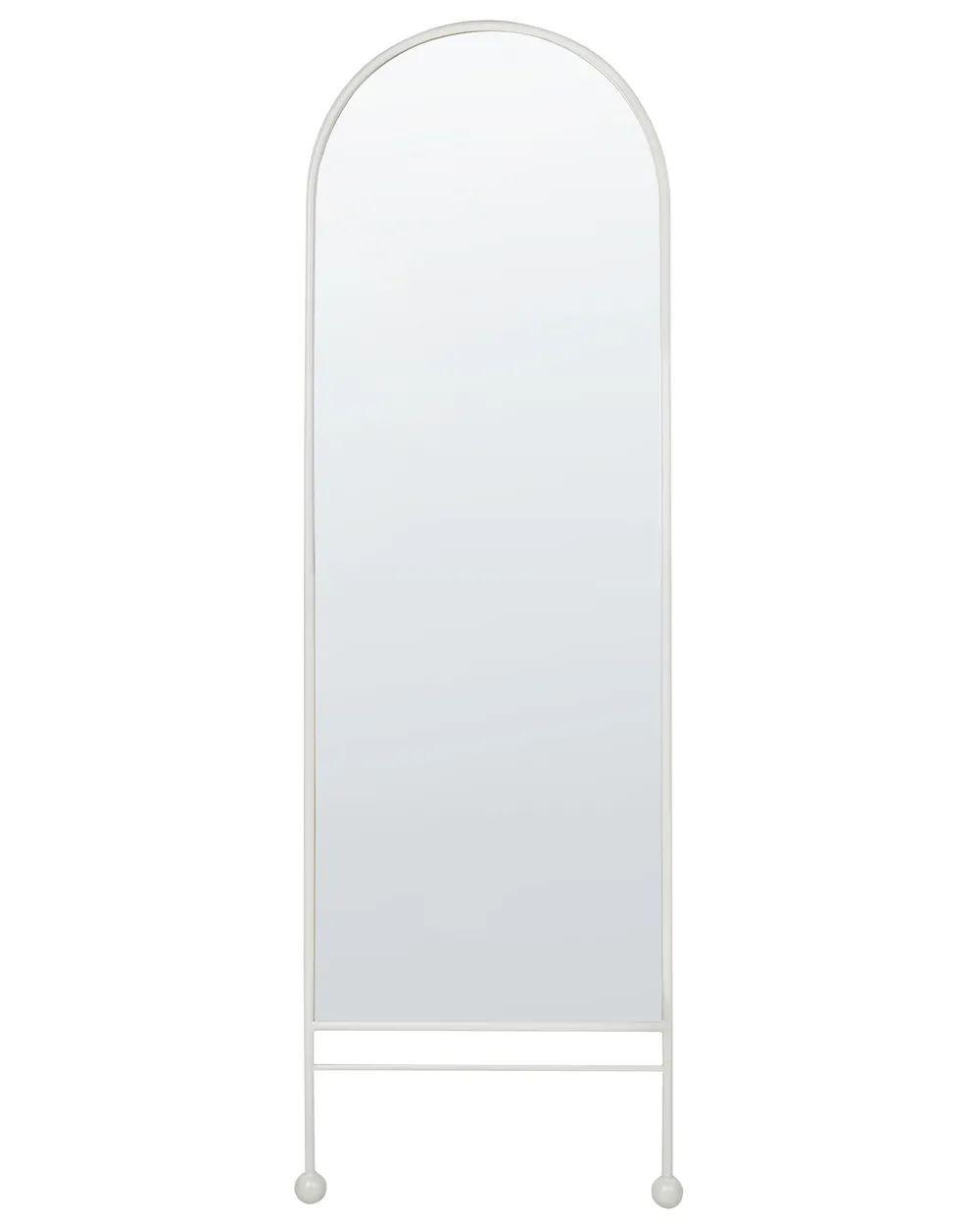 Wandspiegel JARNAGES 45 cm 145 cm Metall Weiß