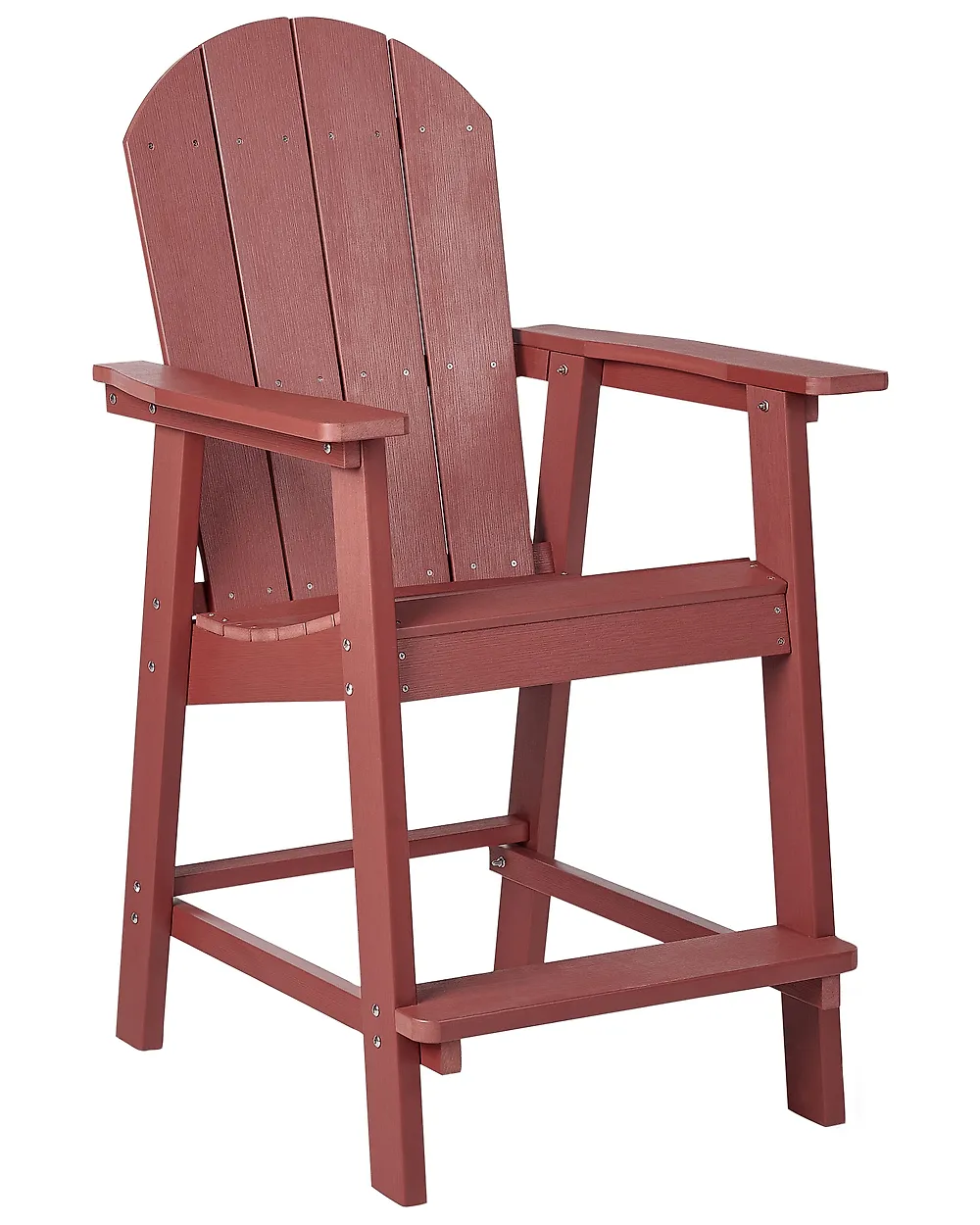 Garden Bar Table ADIRONDACK 60 cm 59 cm Synthetic Material Red_1178932