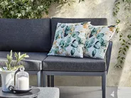 Gartenkissen 2er Set GLADE Pflanzenmuster 45 x 45 cm Bunt_979736
