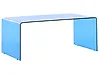 Couchtisch KENDALL Sicherheitsglas Blau