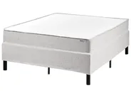 Divan Bed without Headboard Fabric COUNTESS 120 x 200 cm (EU Small Double) Light Grey_1054389