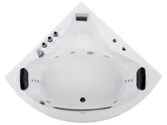 Corner Hot Tub with LED TOCOA 1900 x 1380 mm White_759366