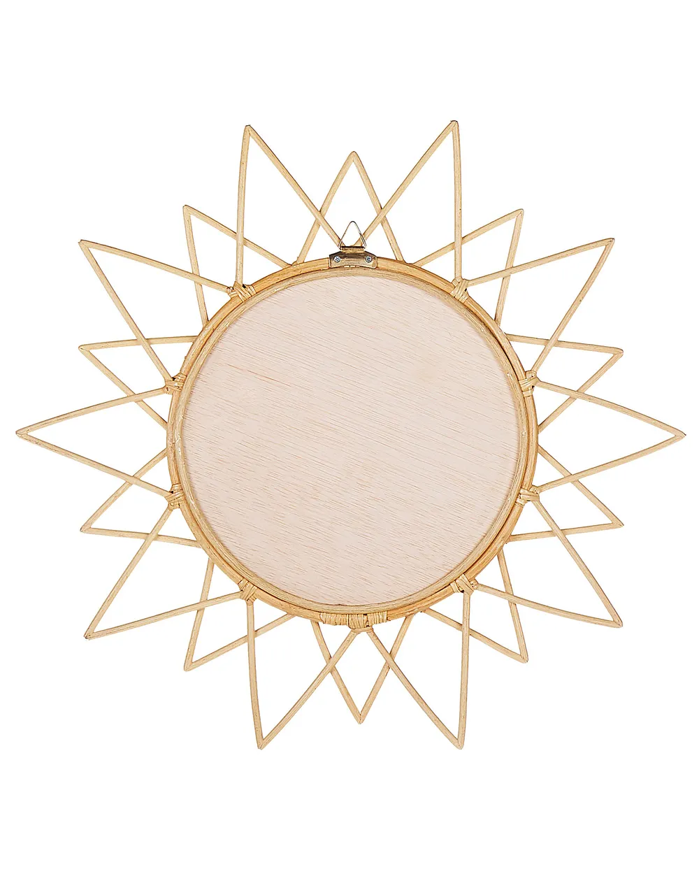 Wandspiegel AROEK 61 cm 61 cm Rattan Naturfarben_822223