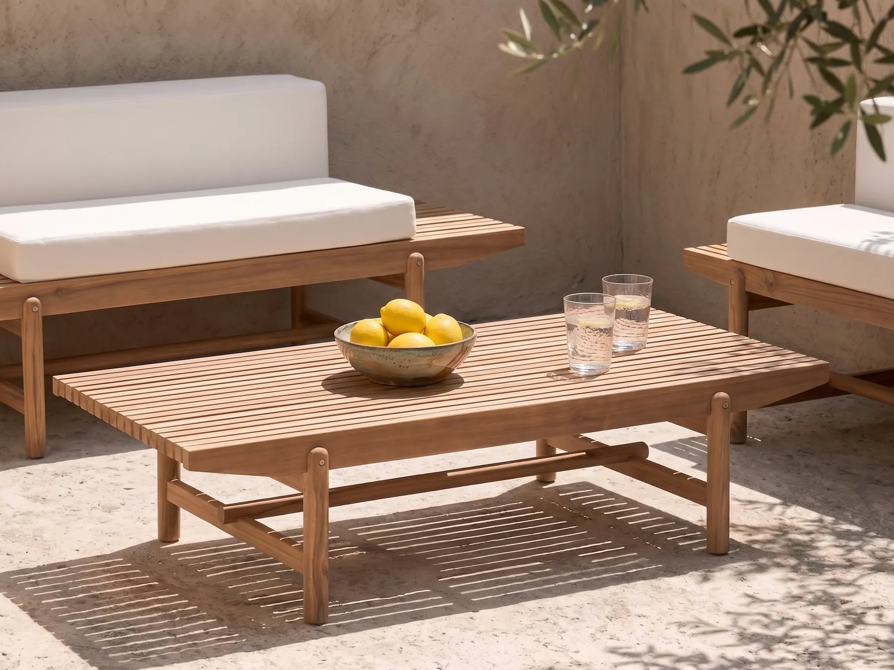 Outdoor Couchtisch GIAVENO 145 cm 79 cm Akazienholz Braun_958464