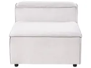Modul Ecksofa 2-Sitzer ARDAL mit Ottomane Cord Cremeweiß rechtsseitig_1008083