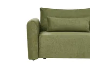 Sofa Bed 3 Seater VAXHOLM with Storage Fabric Green_1026818