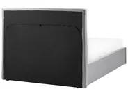 Ottoman Bed LORIENT Fabric Grey 120 x 200 cm (EU Small Double)_1062949
