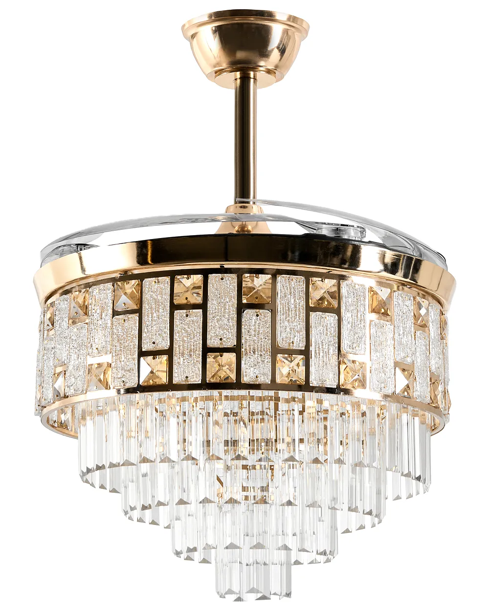 Plafondventilator met verlichting ALAPAHA met afstandsbediening LED Goud_1125772