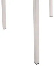 Gartenstuhl 4er Set GROSSETO Edelstahl Weiß_818414