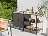 Outdoor-Küche 2er Set mit Spüle VILAMA Schwarz Metall
