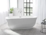 Freistehende Badewanne TESORO 170 x 77 cm Weiß_717494