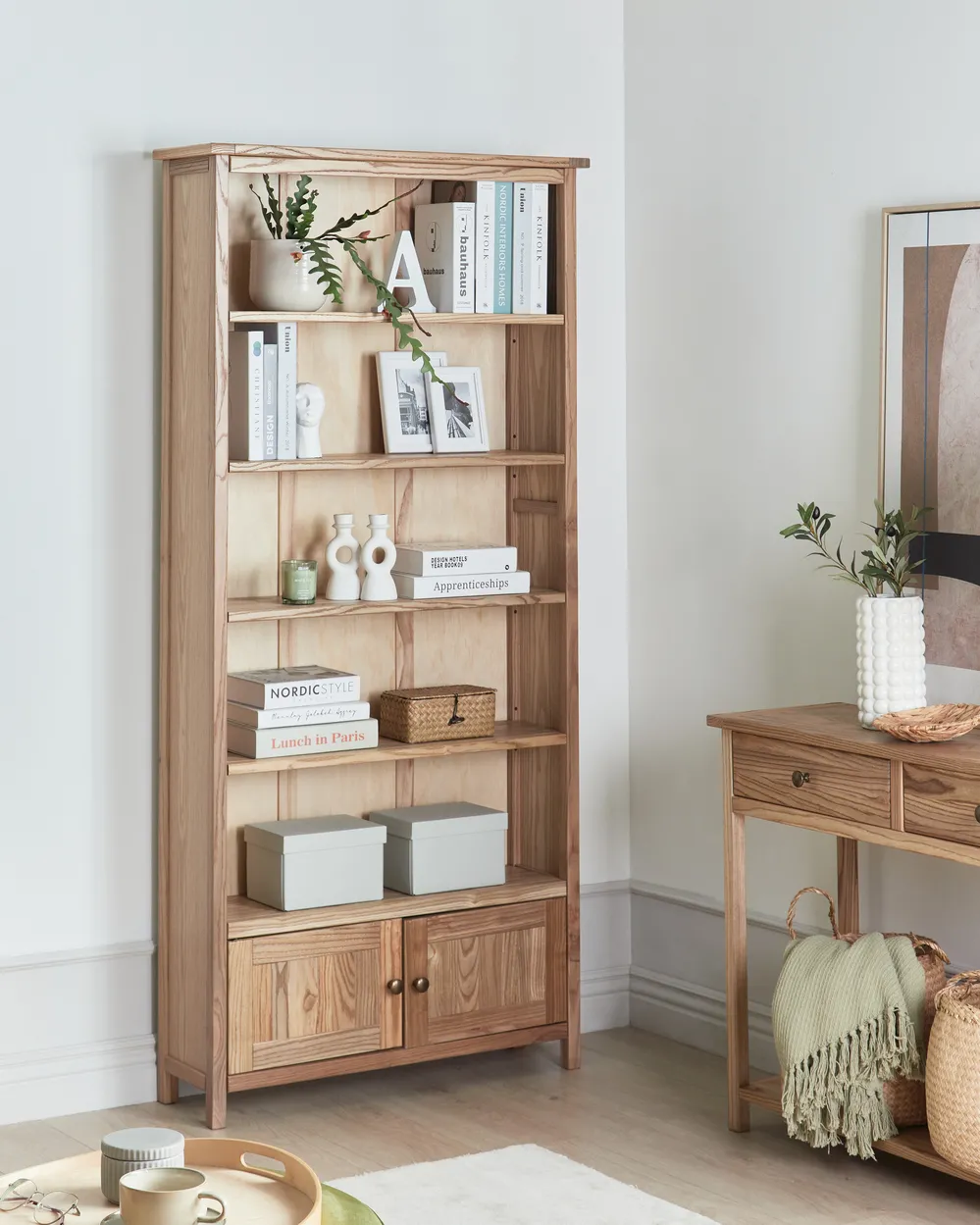 Bücherregal SALTON 179 cm Sassafrasholz Braun