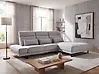 Corner Sofa IKAST Fabric Light Grey Left Hand