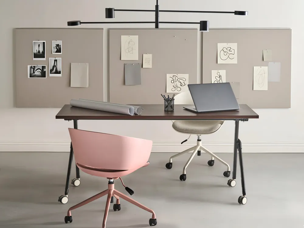 Foldable Office Desk BENDI 160 cm 60 cm Dark Brown