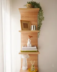 Wall Bookshelf ESTON 190 cm Light Brown_987895