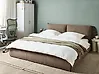 Waterbed Boucle VINAY 180 x 200 cm (EU Super King) Brown