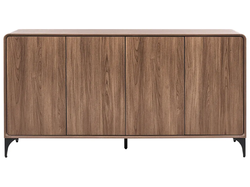 4 Door Sideboard COWELL Dark Brown_1107885