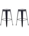 Set mit 2 Barhockern CABRILLO Metall Schwarz