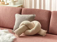 Throw Cushion GLADIOLUS 172 x 14 cm Boucle Beige Solid_891038