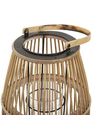 Laterne HOSTE 32 cm Bambus Beige_776446