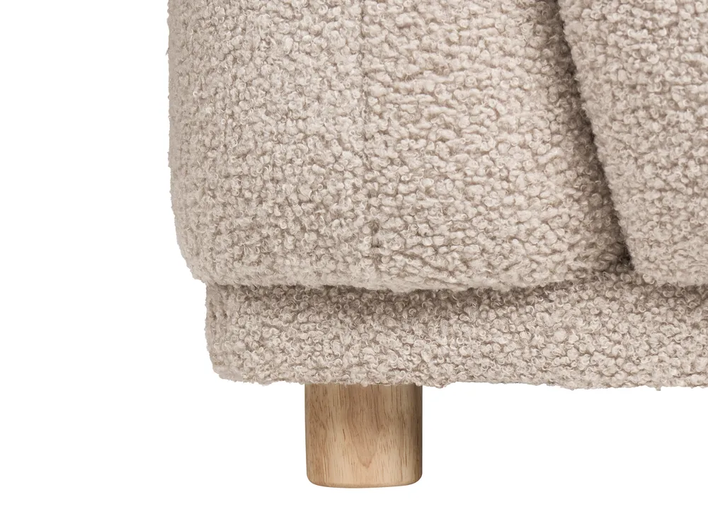 Sofa 3-Sitzer JUBEK Bouclé Beige_1078416