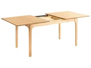 Ausziehbarer Esstisch DELMAS Helle Esche 160/200 cm 90 cm_992922