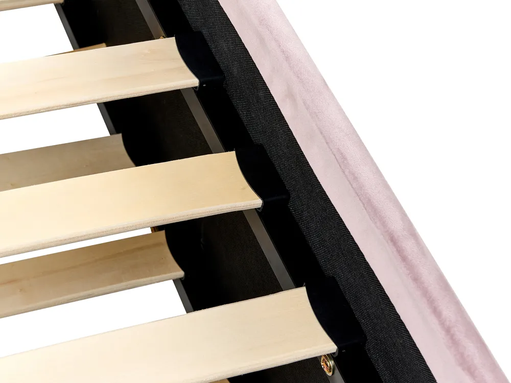Trundle Bed Velvet MONTARGIS 90 x 200 cm (EU Single) Pink_1042160