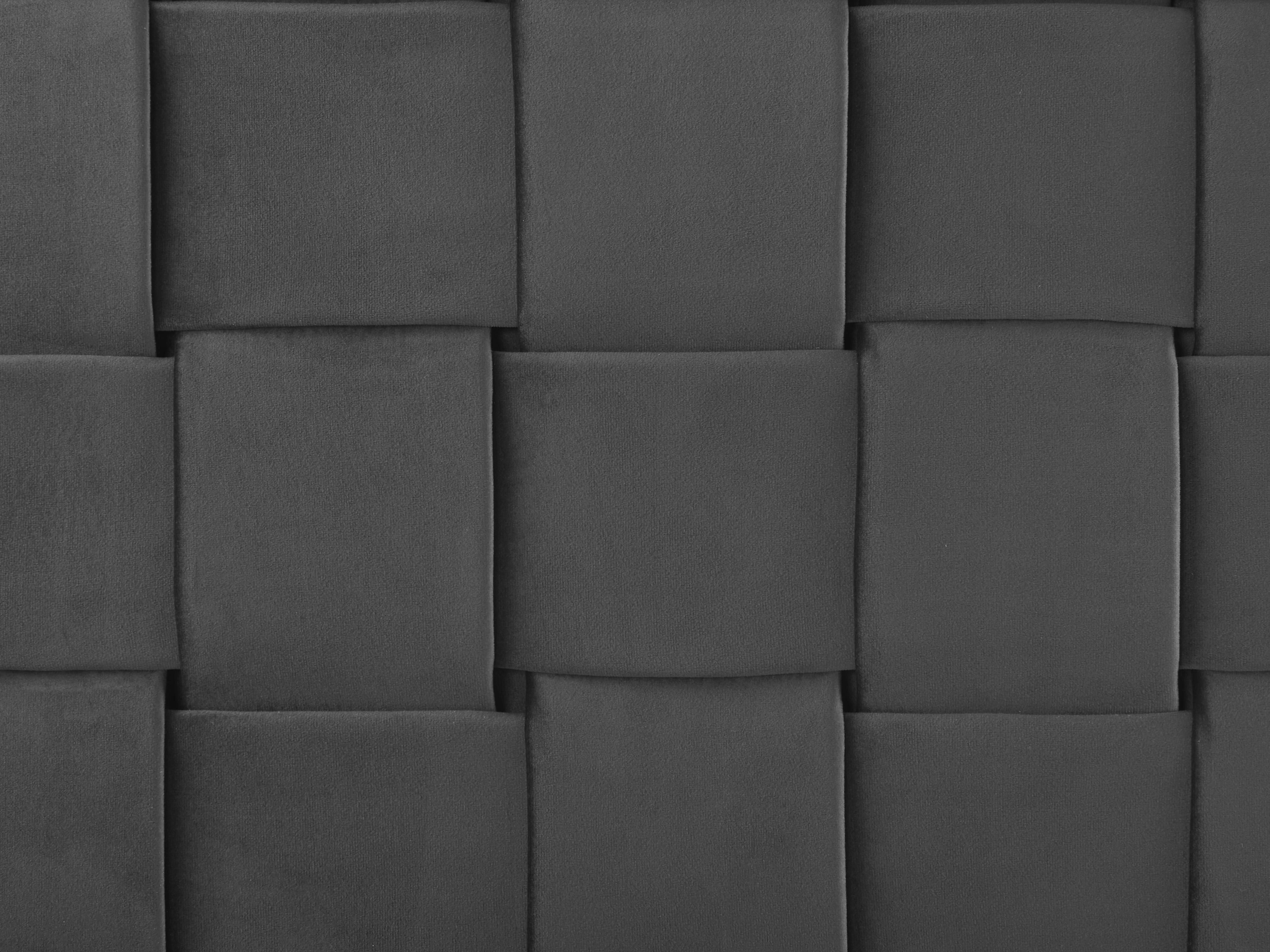 Krevet Samet LIMOUX 140 x 200 cm Crni_867219