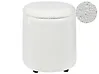 Pouf mit Stauraum MARYLAND Bouclé Cremeweiß