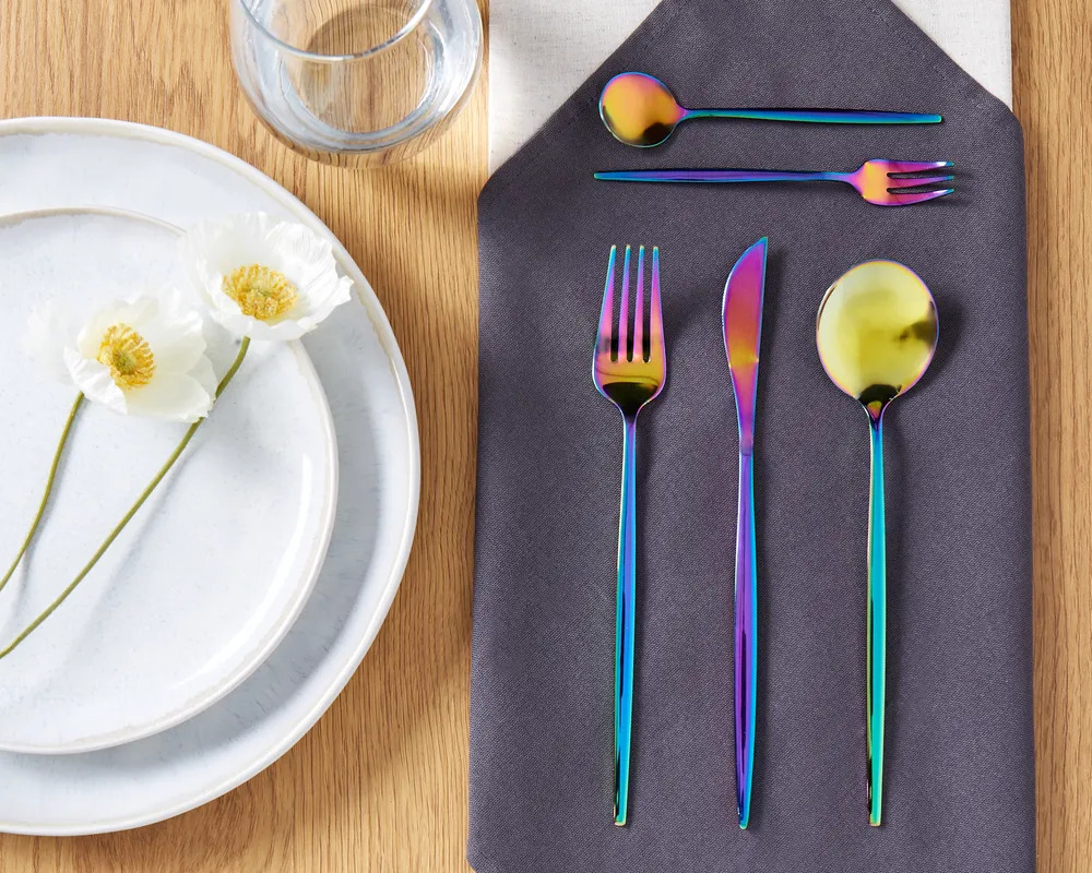 Besteckset 30-teilig RIGATONI Bunt
