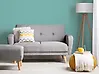 Sofa Bed 2 Seater FLORLI Fabric Light Grey