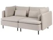 Modular Sofa 2 Seater EGERIS Fabric Beige_1067323