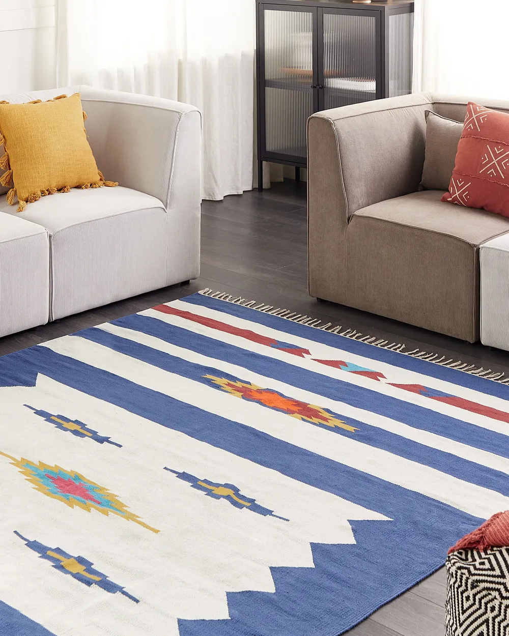 Rug VARSER Multicolour 200 x 300 cm Kilim Cotton