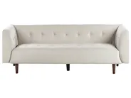 Sofa 3 Seater BYSKE Fabric Light Beige_958898