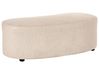 Ottomane AMAL Stoff Beige