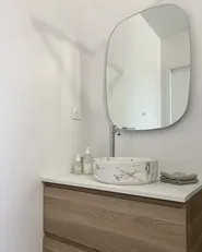 LED-Badezimmer-Spiegel BERGERAC 58 cm 78 cm Silber_901516