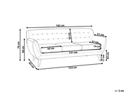 Sofa 3-Sitzer MOTALA Stoff Hellbeige_929509