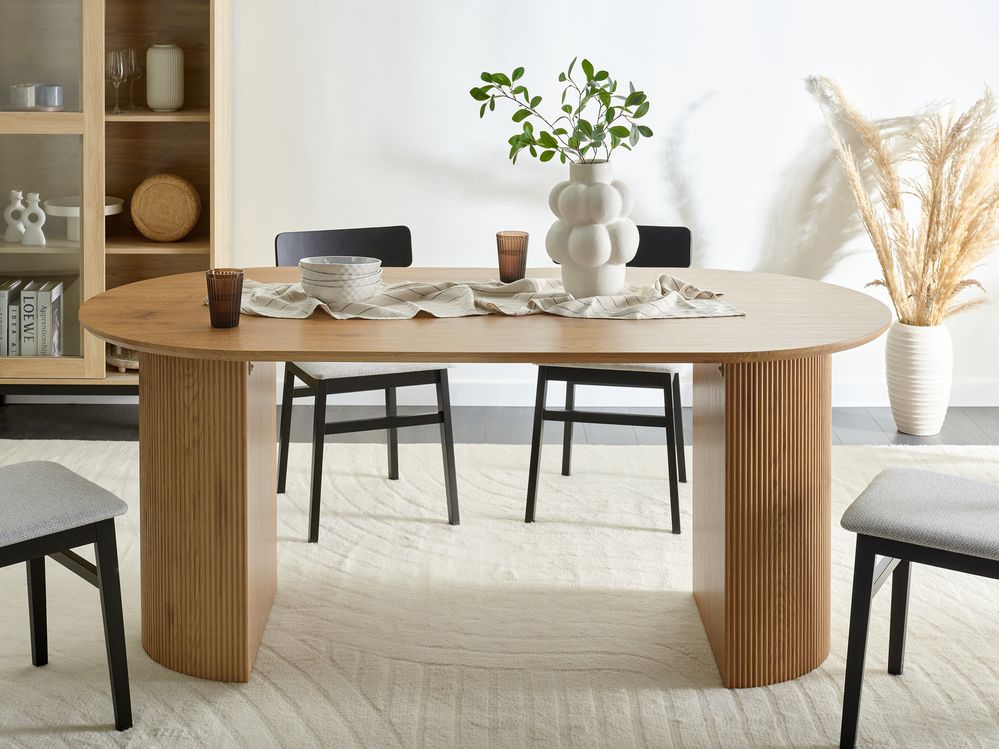 Eettafel SAVORY Lichtbruin 180 cm 90 cm