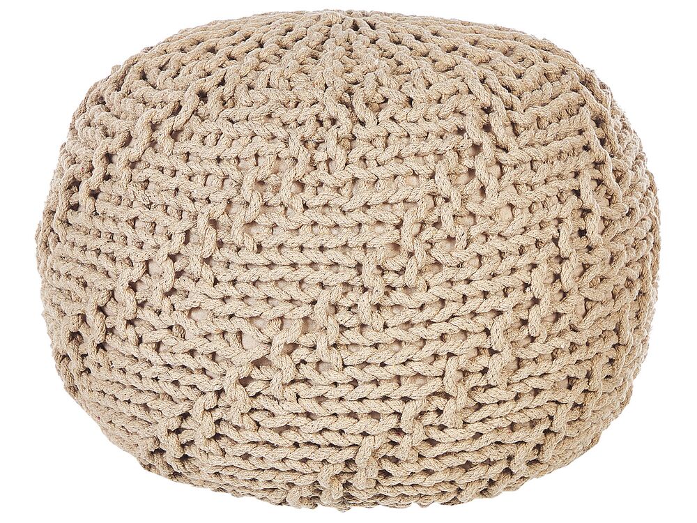 Pouf PRIENE Baumwolle Beige