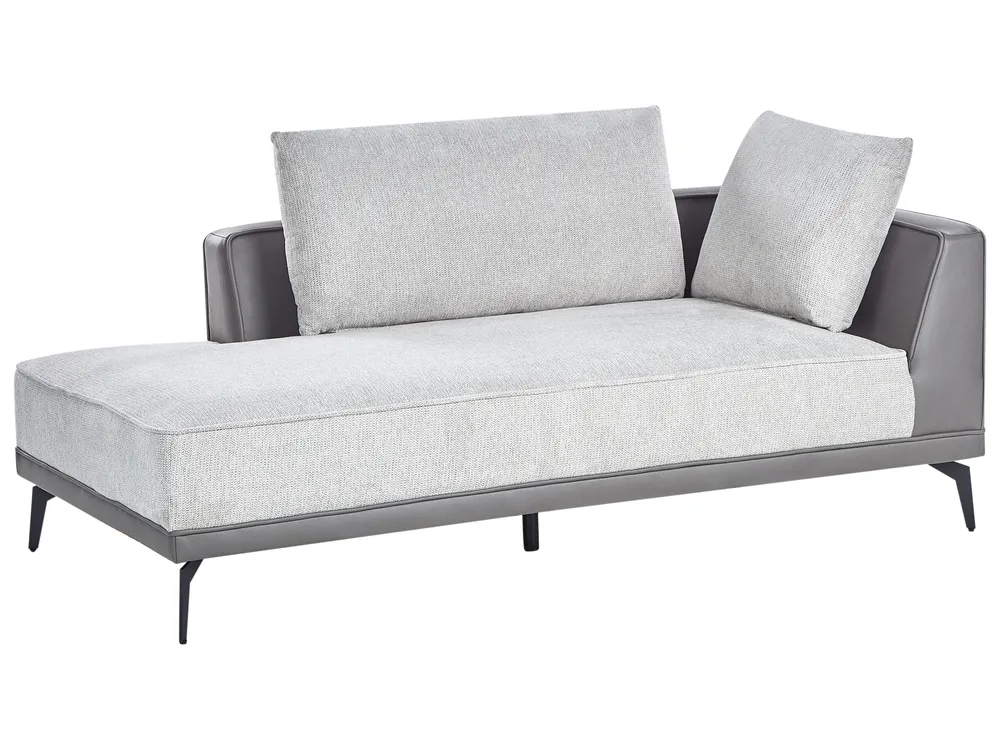 Corner Sofa 3 Seater MYKEN Fabric Light Grey Right Hand_952082