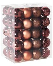 Weihnachtskugel 60er Set ISOJARVI Braun_1024267