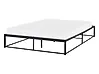 Bett mit Lattenrost Metall VIRY 140 x 200 cm Schwarz