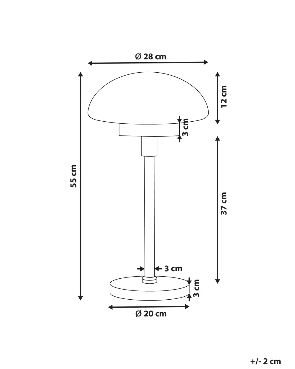 Tischlampe MINIJA Metall Schwarz_825887