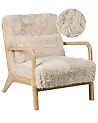 Sessel SKOVDE Webpelz Hellbeige