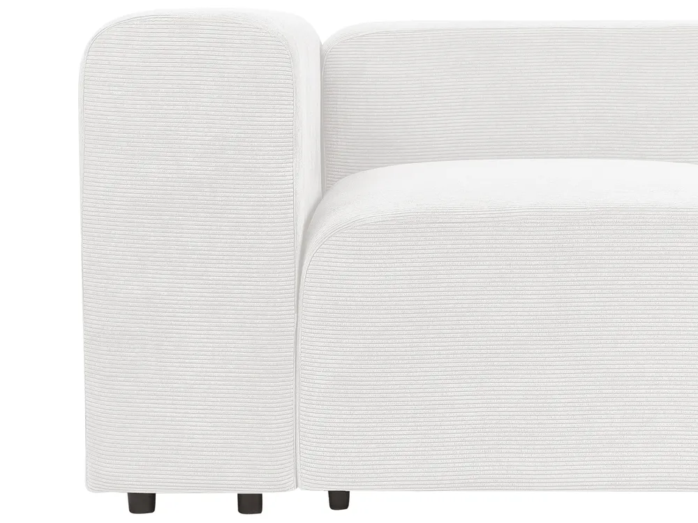Modular Sofa 2 Seater FALSTERBO Corduroy Off-White_916081