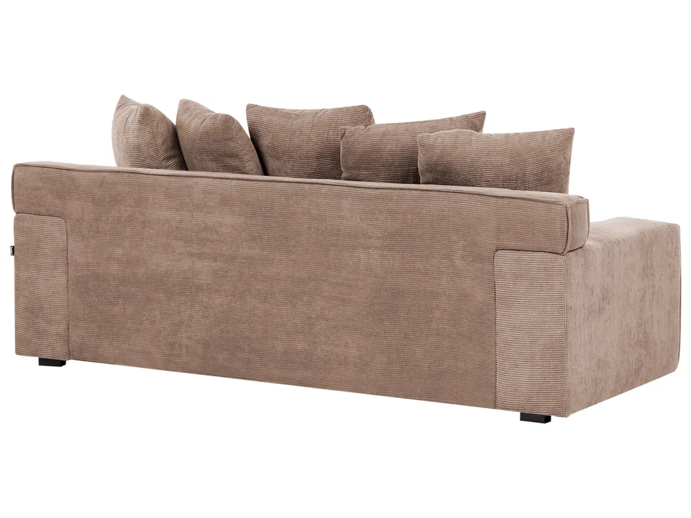 Sofa 3-Sitzer VISKAN Cord Dunkelbeige_1049611