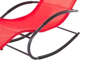 Schaukel-Sonnenliege CARANO II Metall Rot_812639