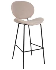 Set of 2 Bar Chairs LUANA Boucle Light Beige_906886